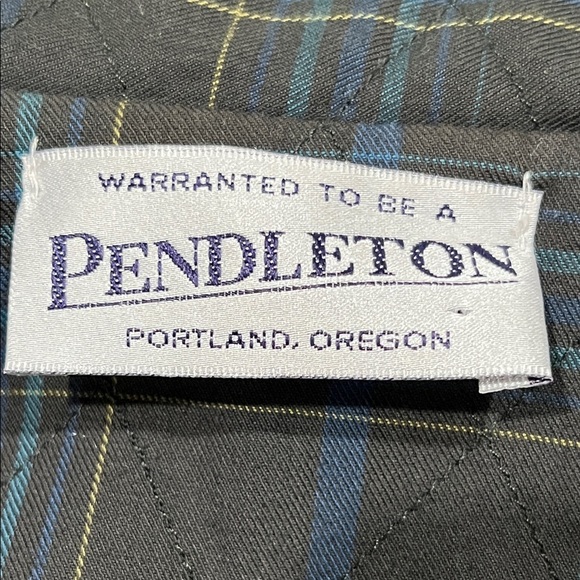 Pendleton Gray and Blue Plaid WOMEN REVERSIBLE BARN JACKET SIZE XL - Picture 3 of 13